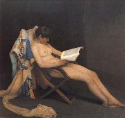 Theodore Roussel The Reading Girl oil painting on canvas